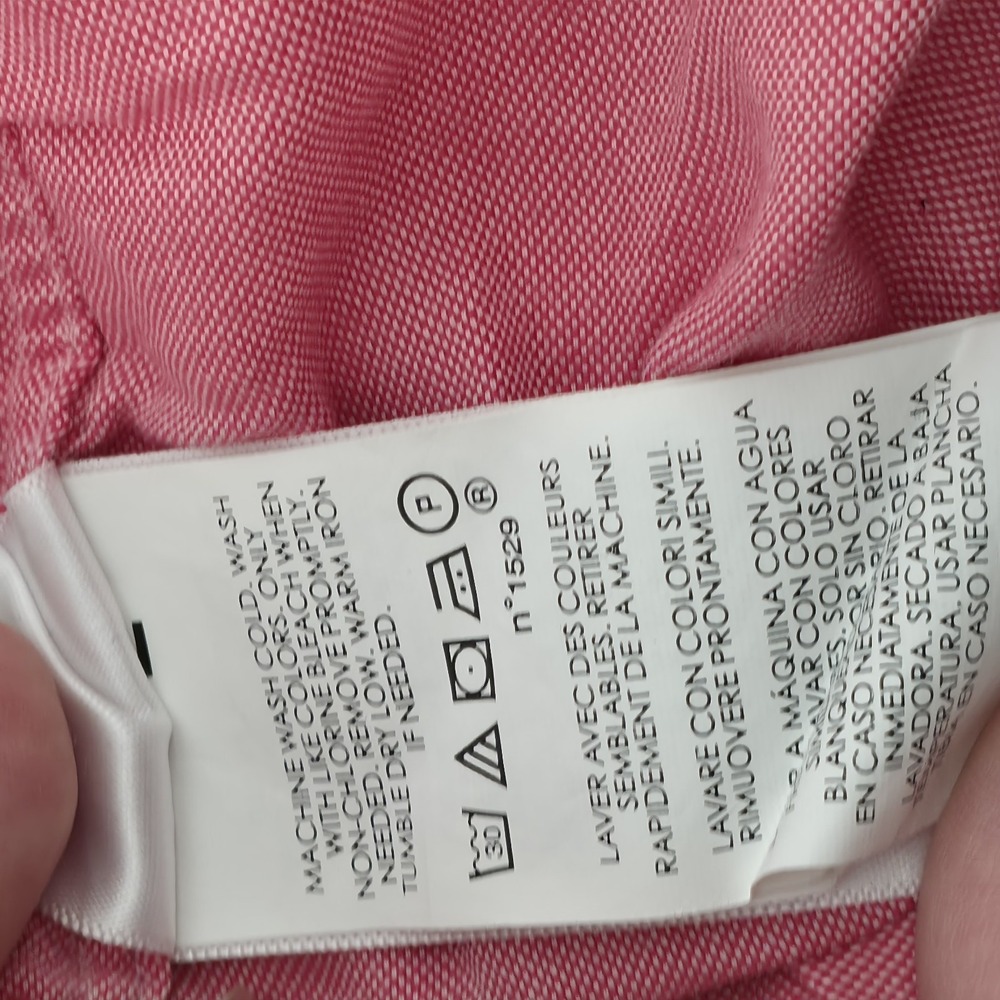 Ralph Lauren Shirt Mens 3XB Pink Chambray Oxford Button Down Short Sleeve - Picture 4 of 7